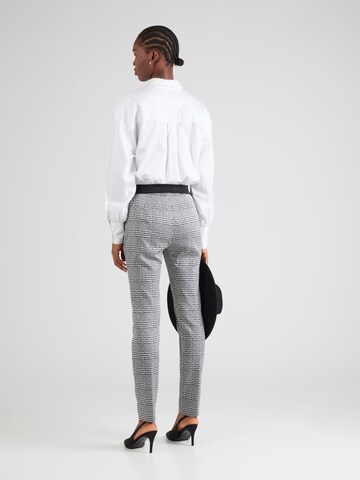 COMMA Slim fit Trousers in Black
