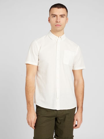 BLEND Regular fit Button Up Shirt in White: front