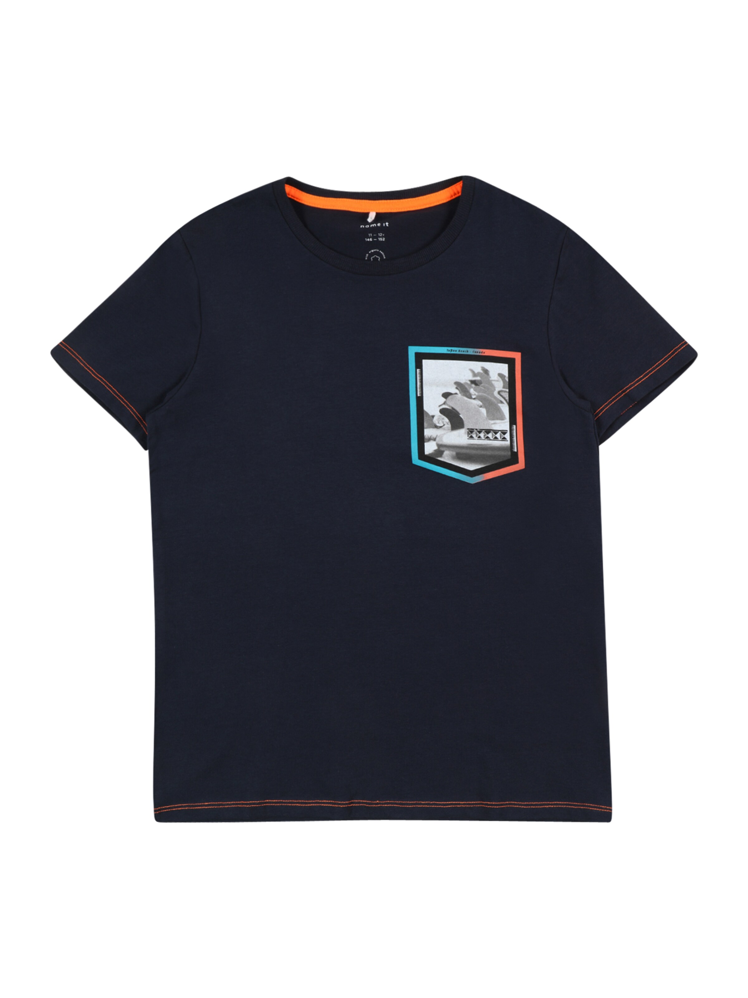 Kinder Teens (Gr. 140-176) NAME IT Shirt 'ZALEX' in Marine - GR72155