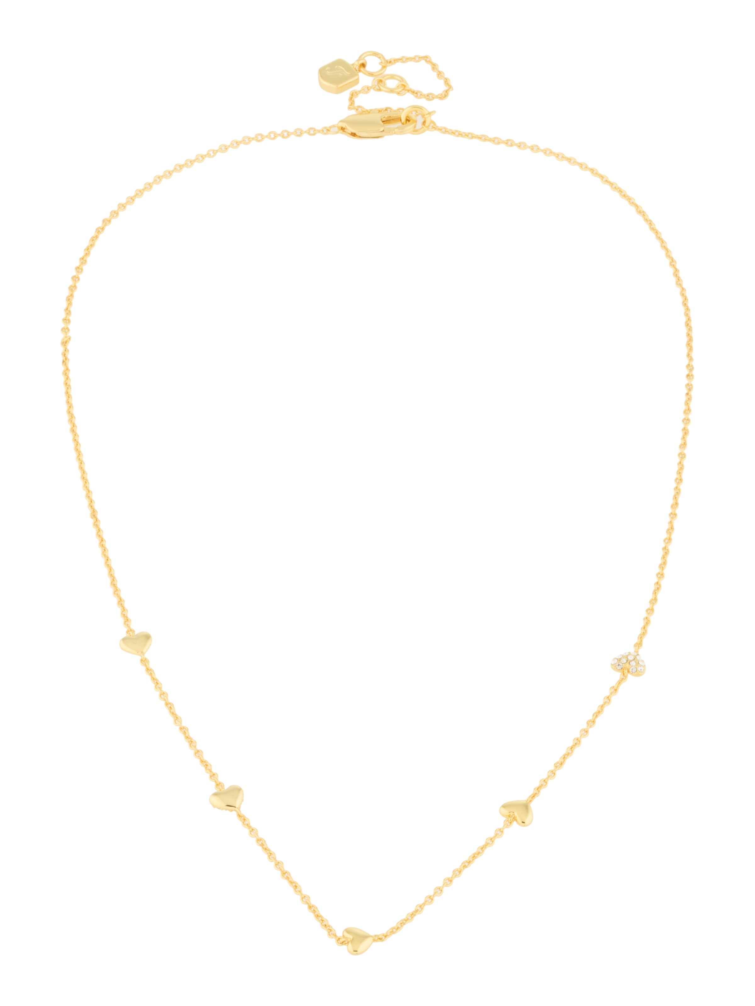 FOSSIL Retiazka 'SUTTON' - Zlatá: predná strana