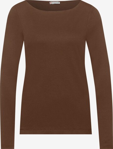 STREET ONE Shirt in Brown: front
