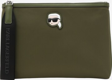 Karl Lagerfeld Etui 'IKONIK 2.0' i grön: framsida