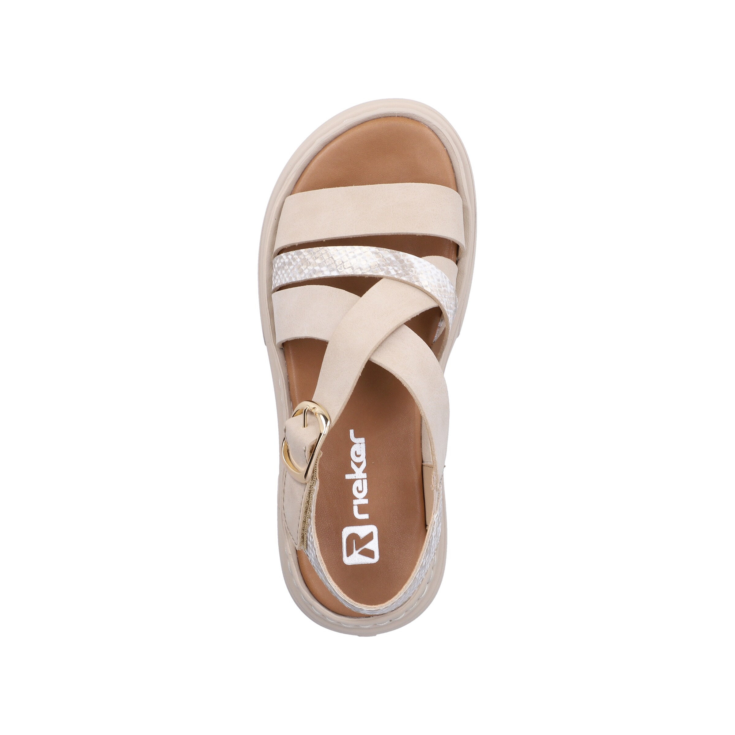 Rieker Strap Sandals in Beige