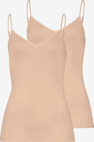 Hanro Undershirt 'Cotton Seamless' in Beige: front