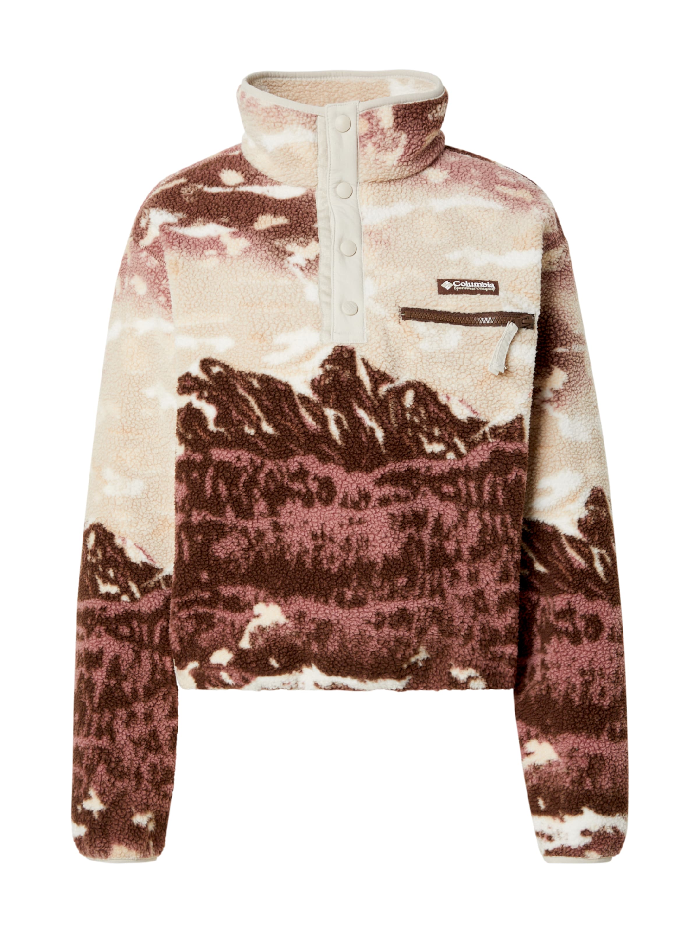 Pullover sportivo 'Helvetia™ II' di COLUMBIA in marrone: frontale