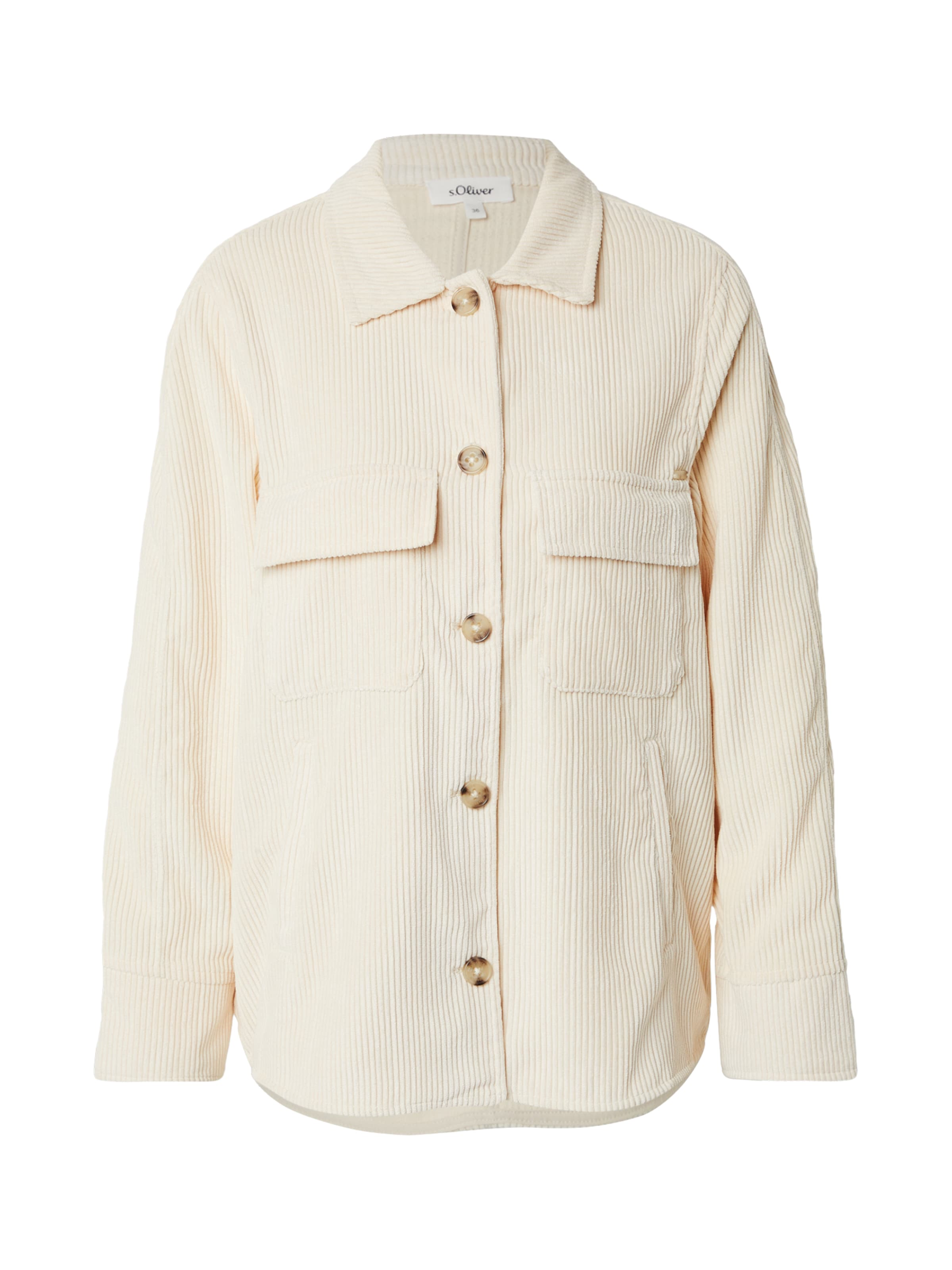 s.Oliver Φθινοπωρινό και ανοιξιάτικο μπουφάν σε μπεζ: μπροστά