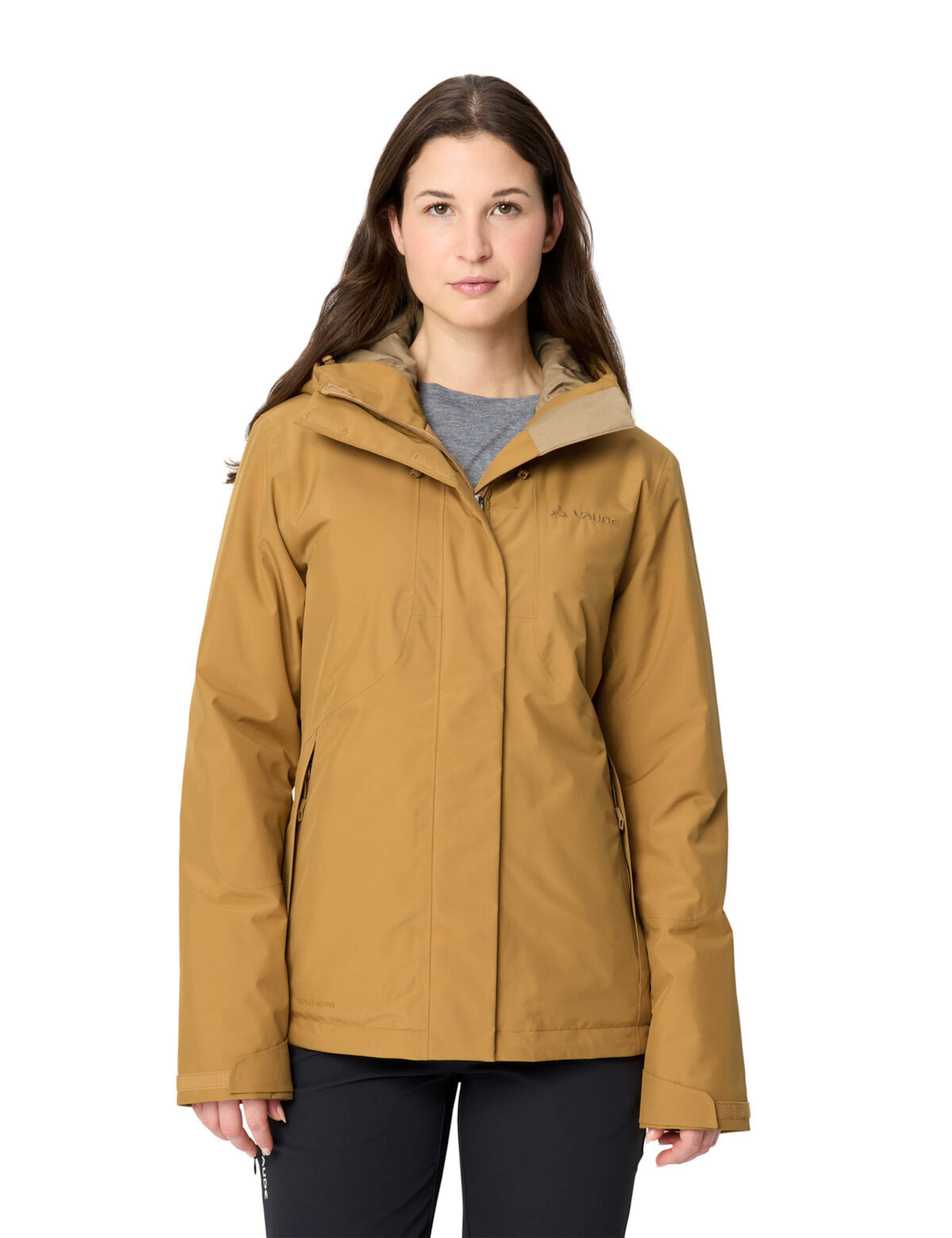 VAUDE Outdoorjacke 'Rosemoor II' in Braun: Vorderseite