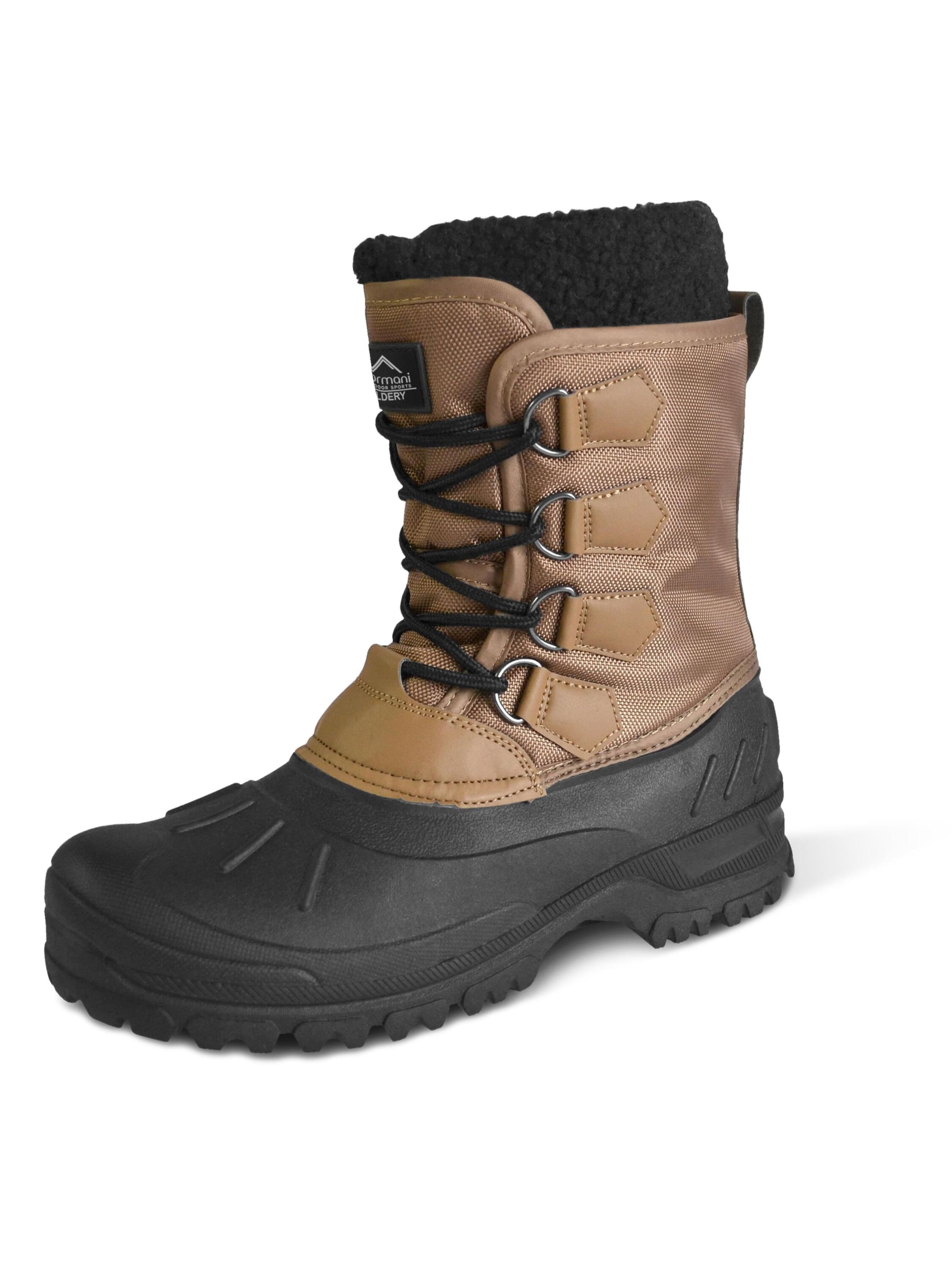 normani Snowboots 'Coldery' in Schwarz: Vorderseite