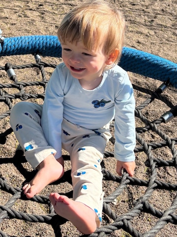 LouieLouie Sparkdräkt/body 'Louie Blueberry embroidery' i blå