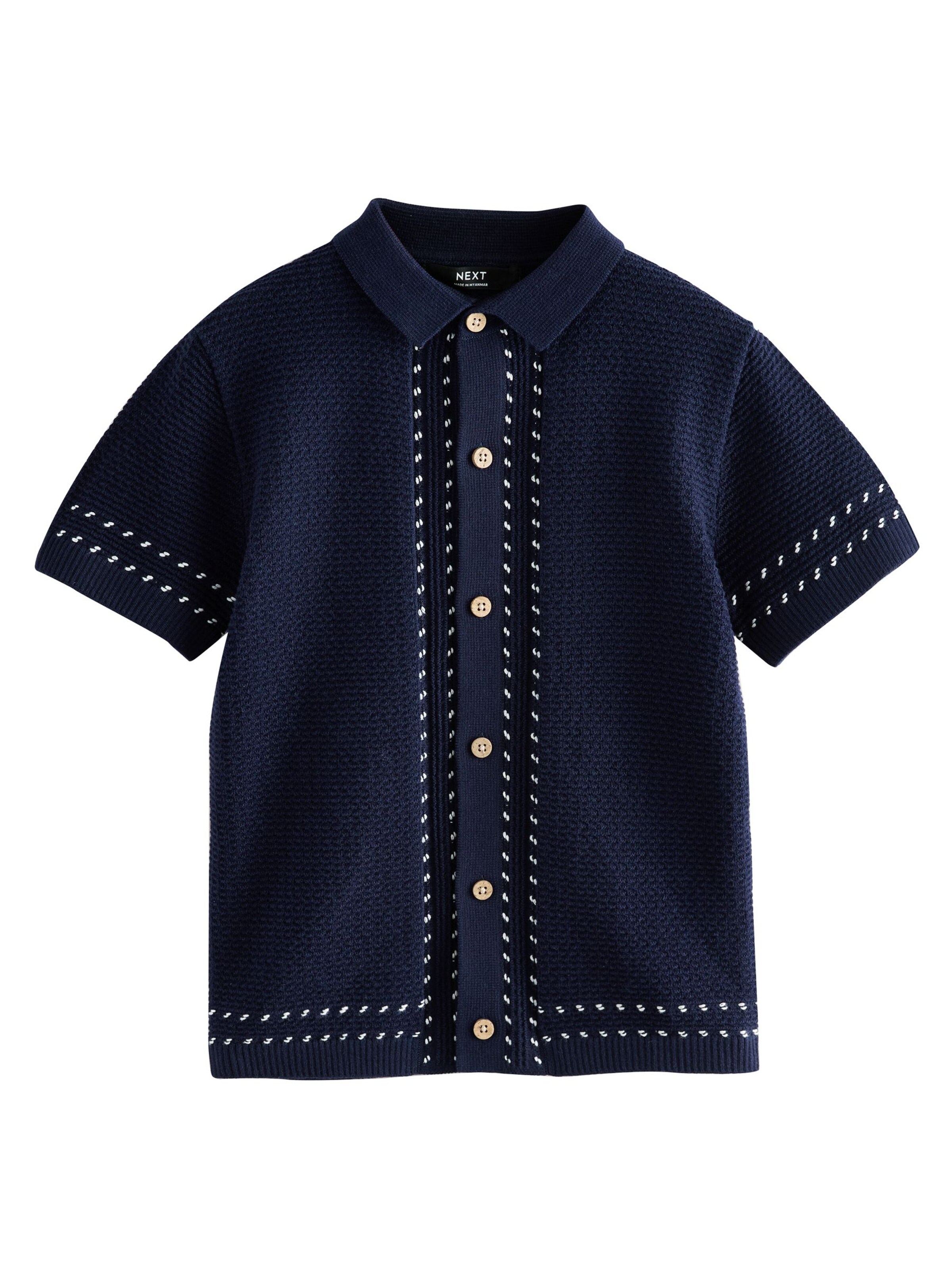 Next Πλεκτή ζακέτα σε μπλε: μπροστά