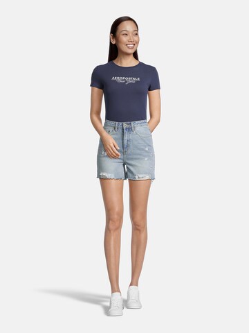 AÉROPOSTALE Regular Shorts in Blau