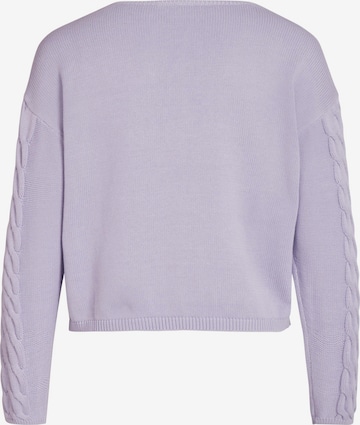 VILA Sweater 'Chao' in Purple