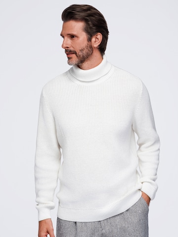 Ombre Sweater in White