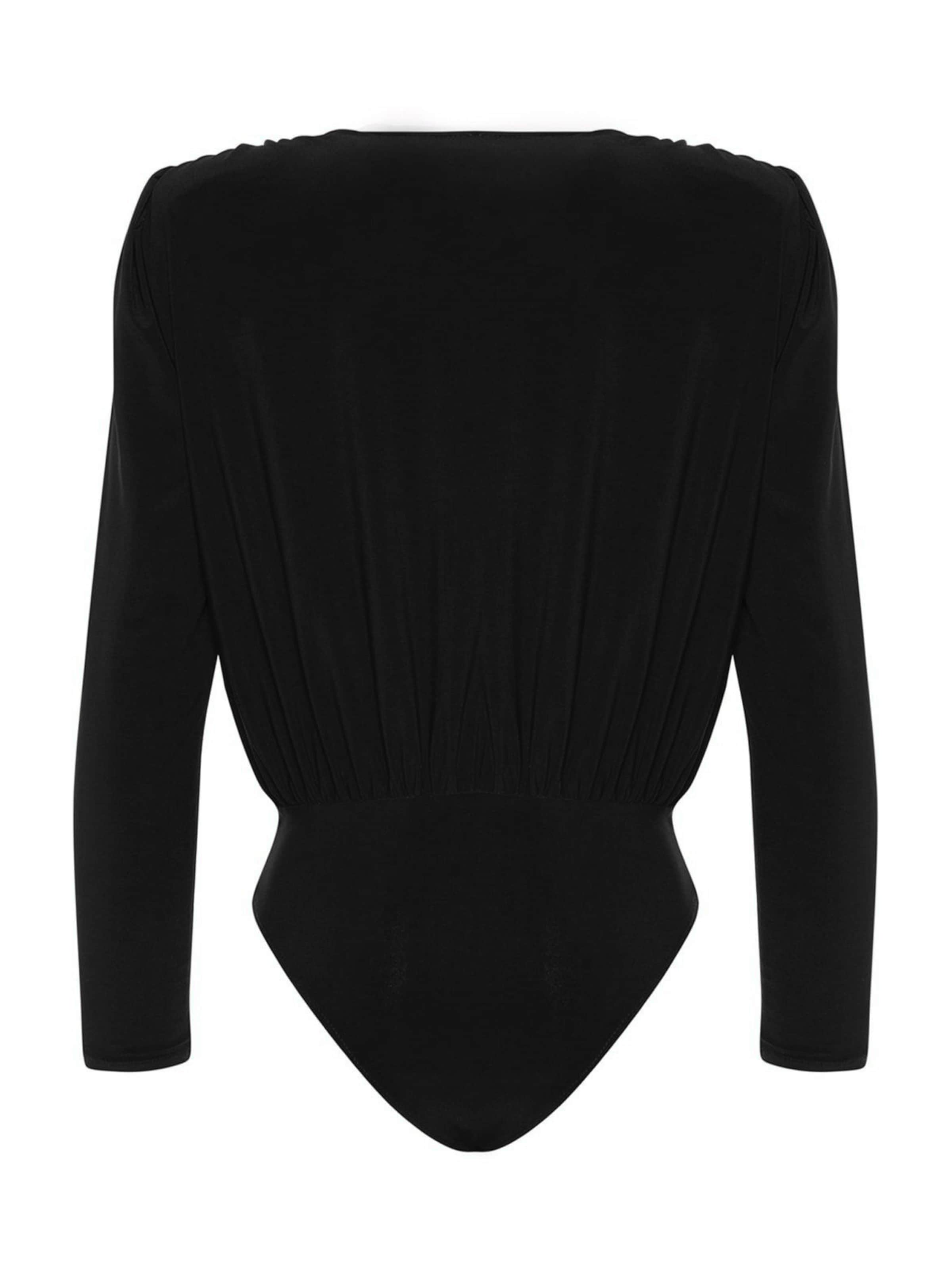 Trendyol Боди-футболка в Черный