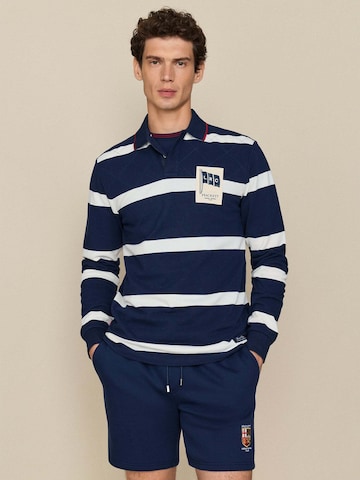 Hackett London Shirt in Blauw: voorkant