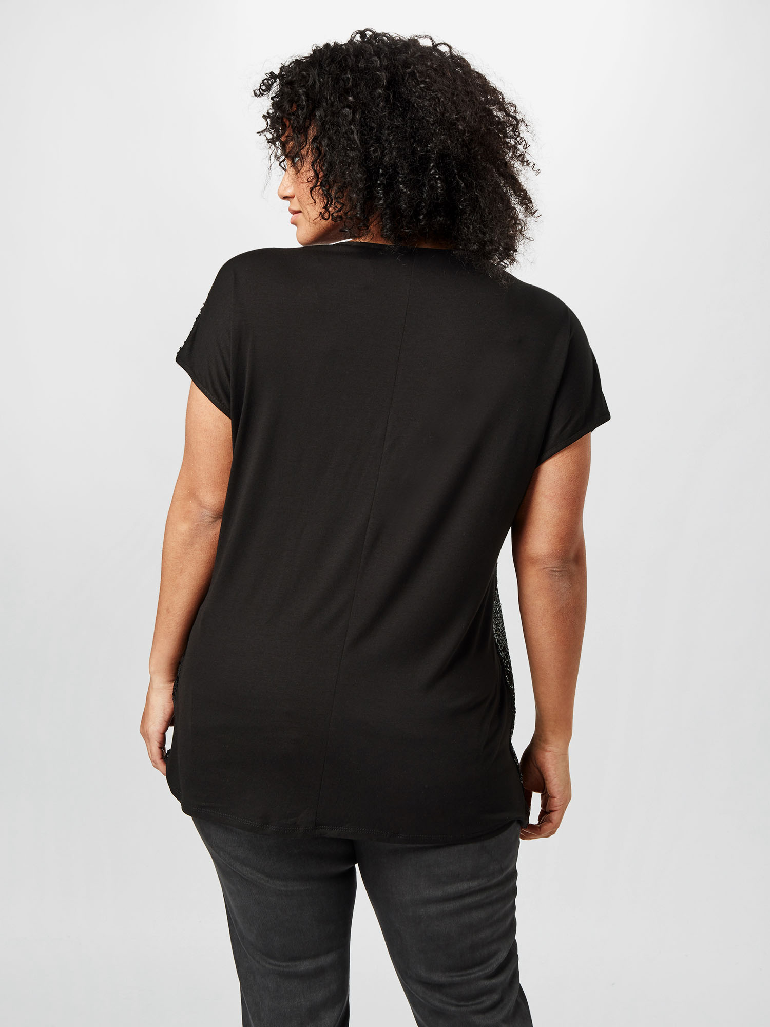 Kobiety Odzież Selected Femme Curve T-Shirt w kolorze Czarnym 