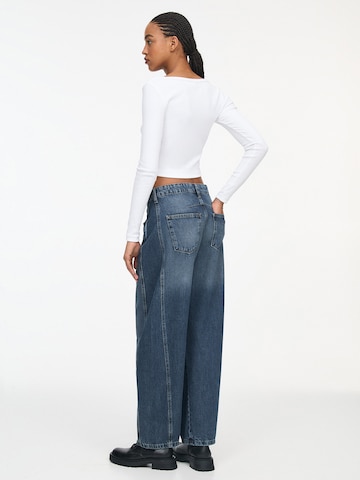 Pull&Bear Loosefit Jeans i blå