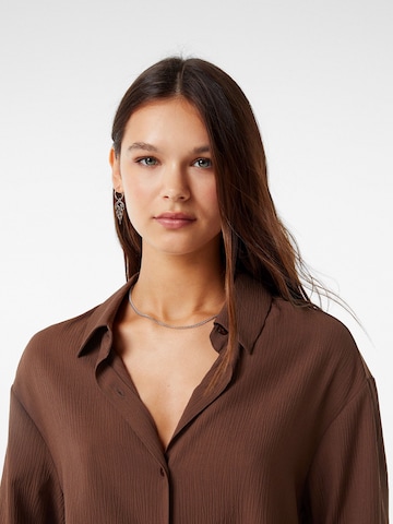 Bershka Blouse in Brown