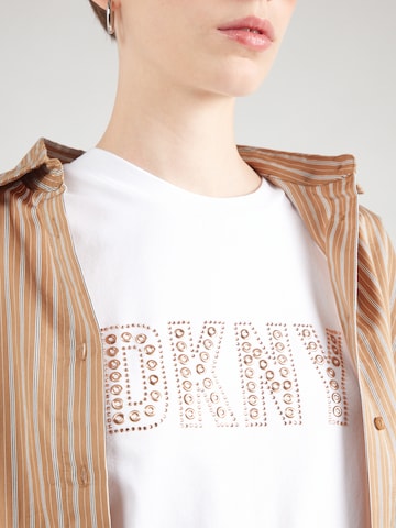 DKNY T-shirt i vit