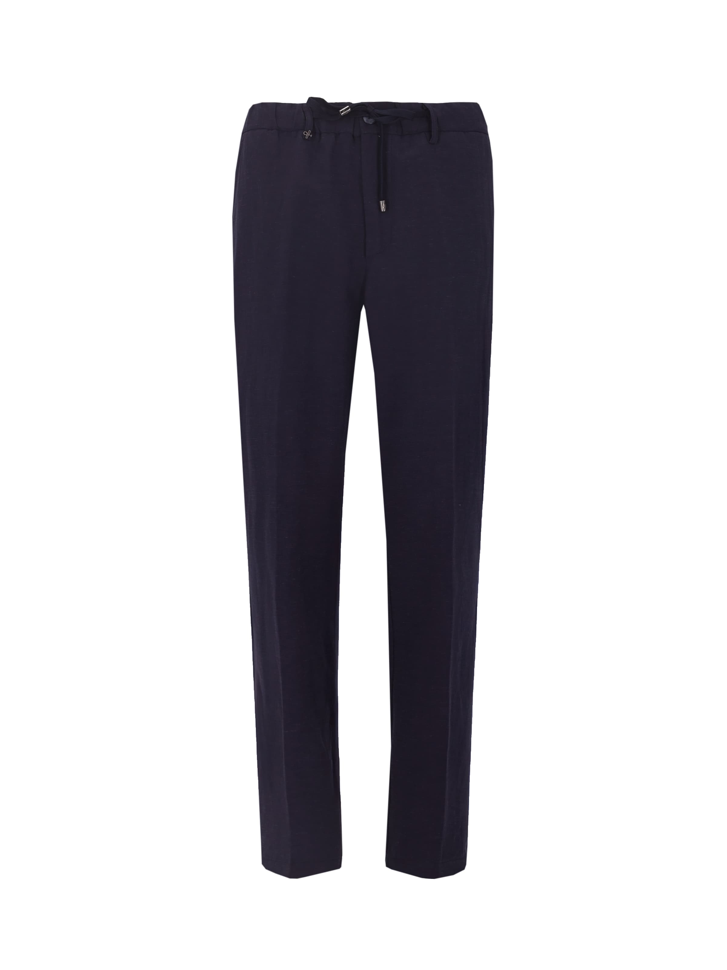 regular Pantaloni con piega frontale 'Alloro' di Distretto12 in blu: frontale
