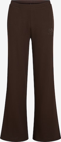 brūns Karl Lagerfeld Standarta Bikses 'CREST': no priekšpuses