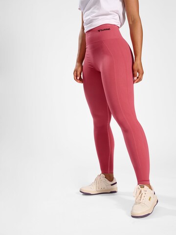 Hummel Skinny Sportbroek 'Tif' in Roze