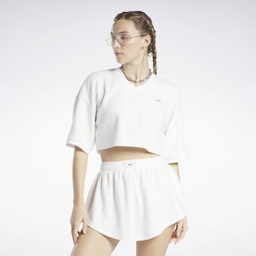 T-shirt Reebok en blanc : devant