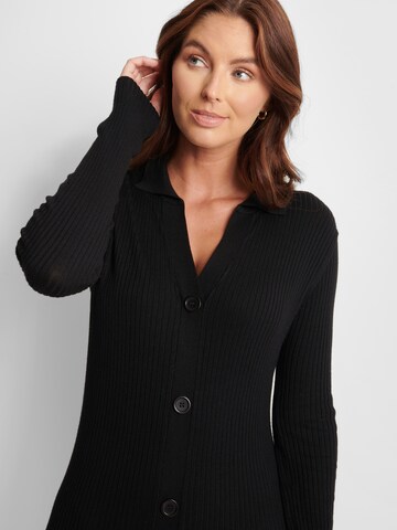 Threadbare Gebreide jurk 'Elm' in Zwart