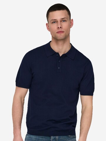 Only & Sons Shirt 'Wyler' in Blue: front