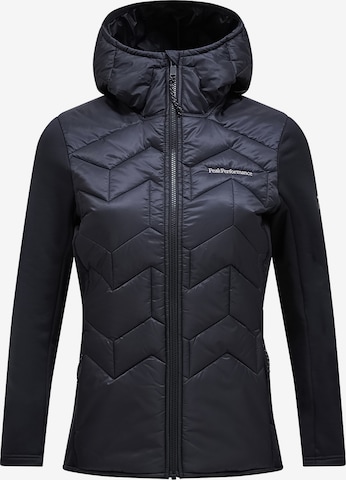 PEAK PERFORMANCE Outdoorjas in Zwart: voorkant
