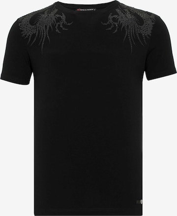 CIPO & BAXX Shirt 'Yakuza Dragon' in Gemengde kleuren: voorkant