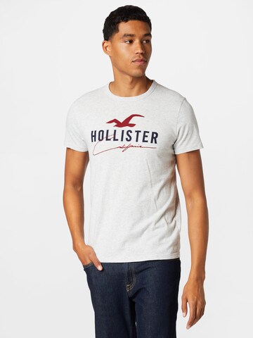 HOLLISTER Tričko - Sivá: predná strana