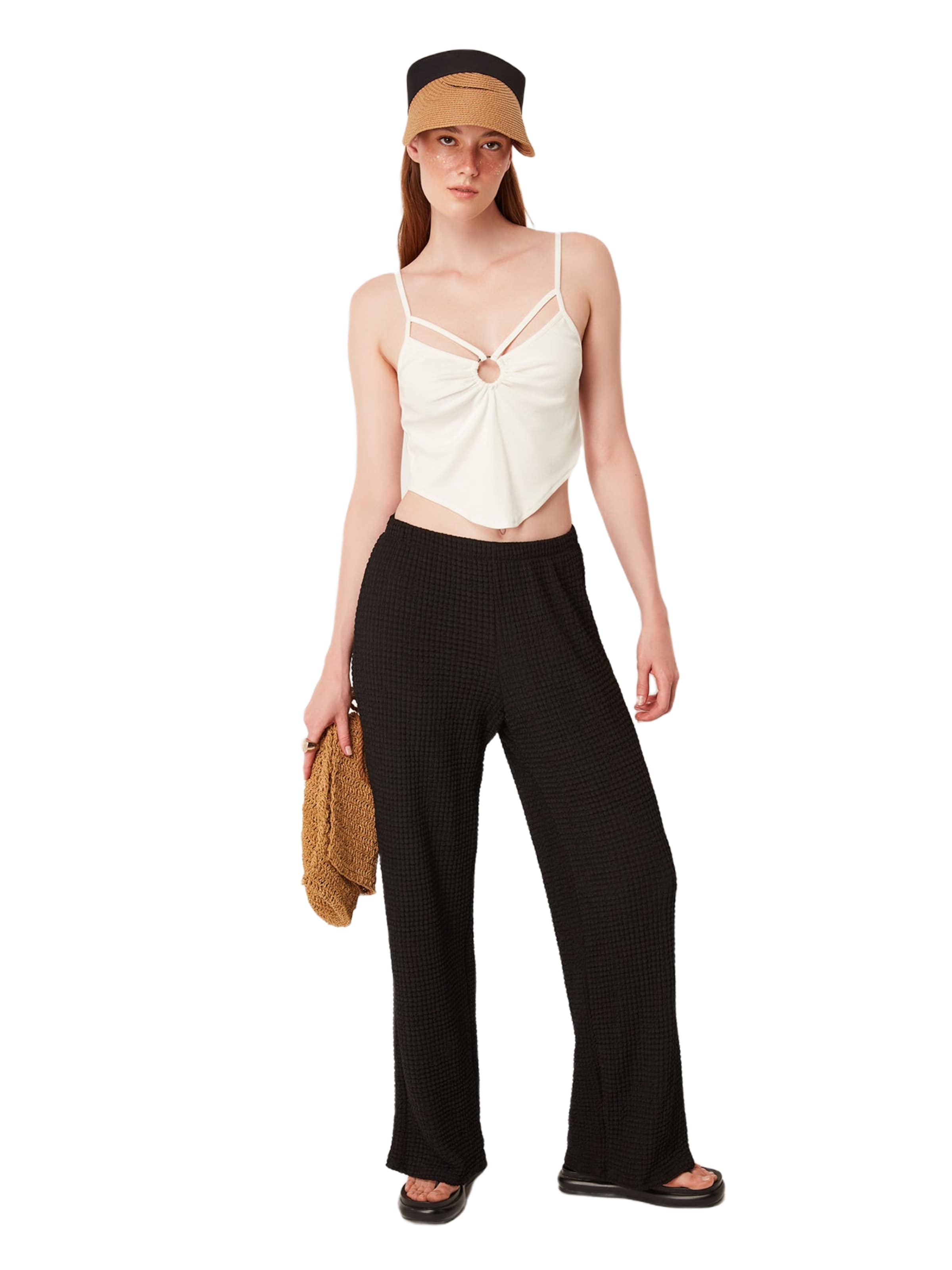 No Matter What Regular Broek in Wit