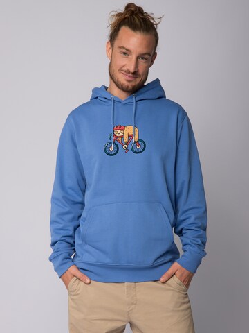 Sweat-shirt ' Sloth ' Watapparel en bleu : devant