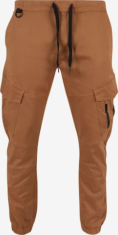 Pantalon cargo SOUTHPOLE en marron : devant