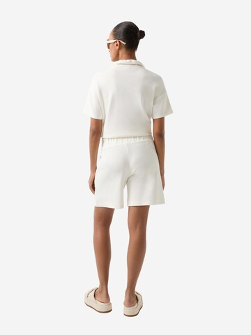 BOGNER Wide Leg Shorts 'Fea' in Weiß