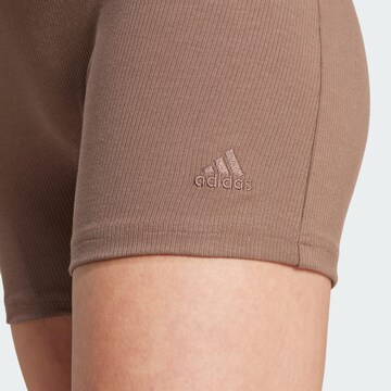 Skinny Pantaloni sport de la ADIDAS SPORTSWEAR pe maro