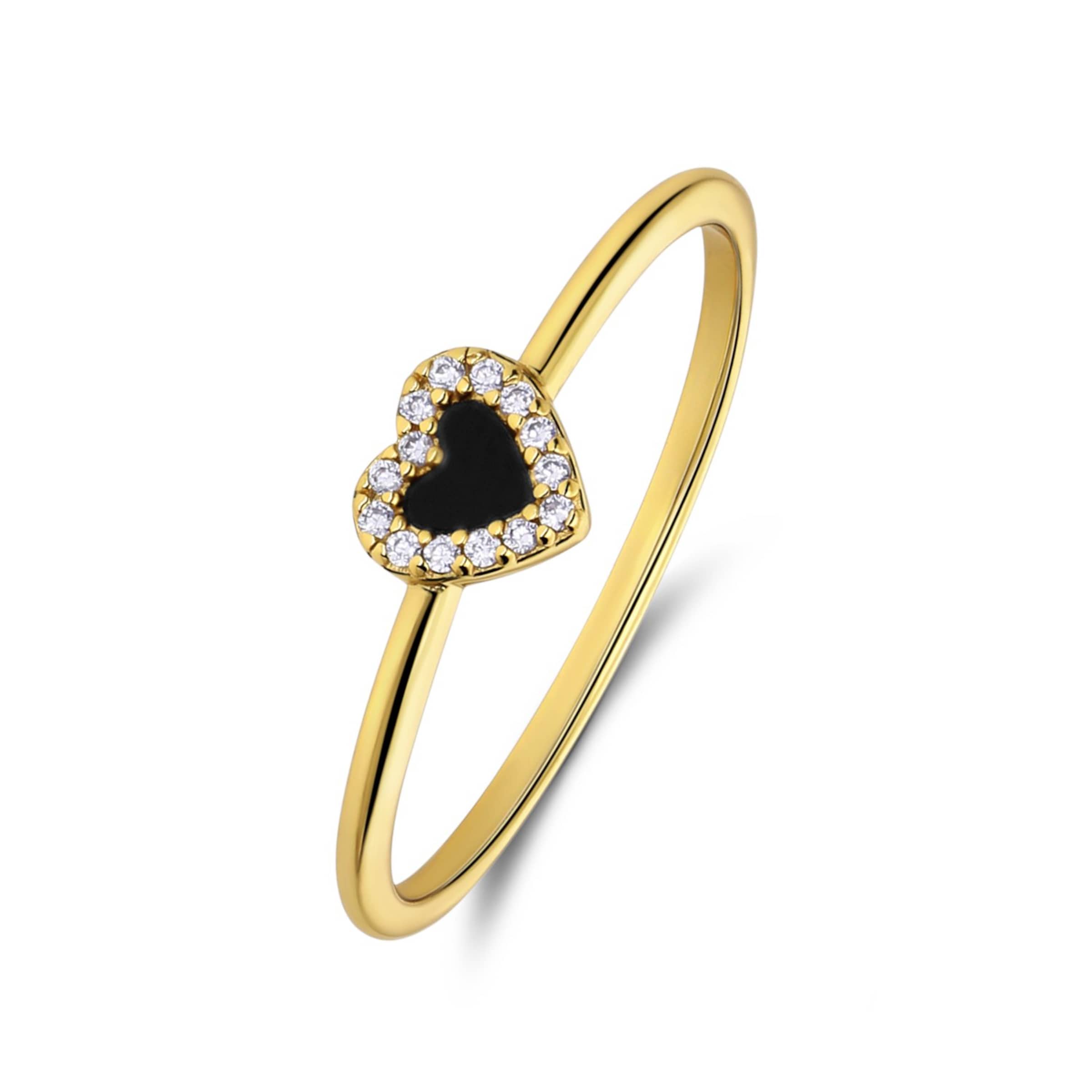 Lucardi Ring in Gold: front