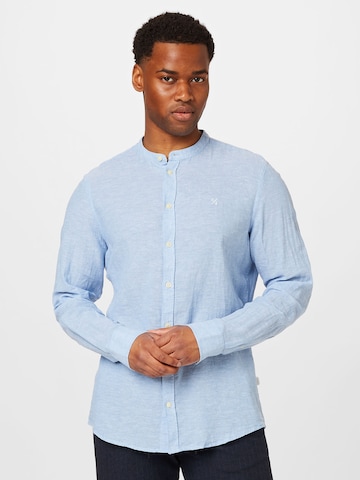 Casual Friday Slim fit Button Up Shirt 'Anton' in Blue: front