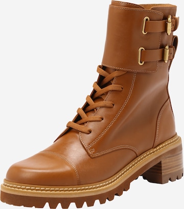 Bottines a lacets MALLORY See by Chloe en Caramel ABOUT YOU