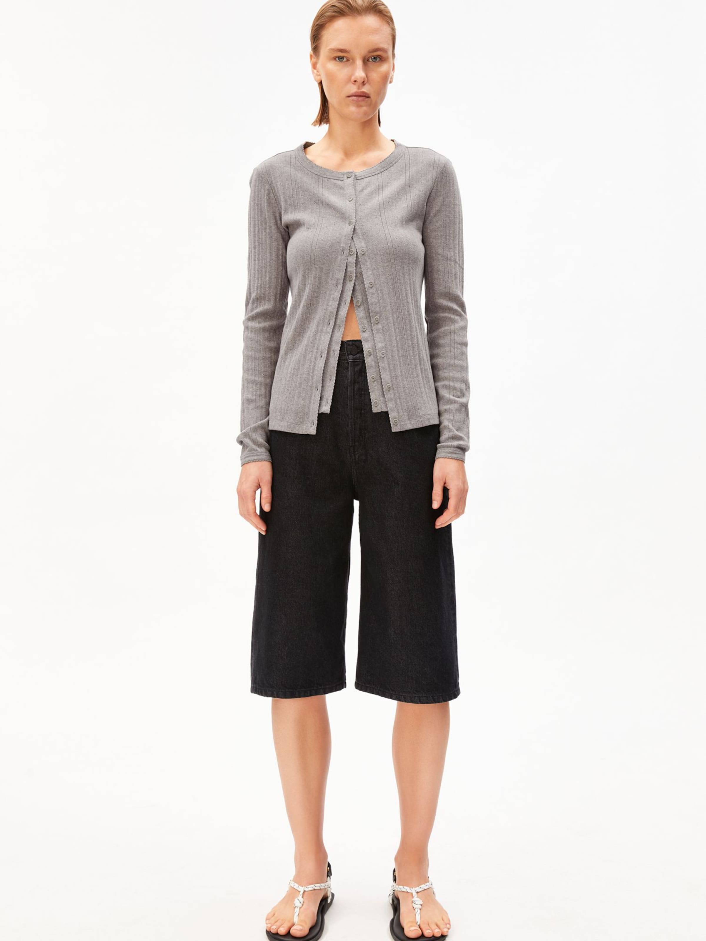 ARMEDANGELS Loosefit Jeans-Shorts CITY DENIM in Schwarz