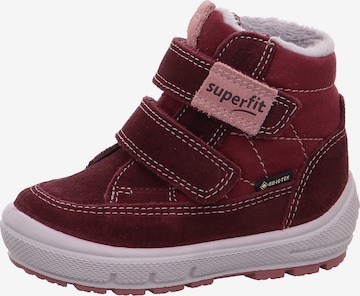 SUPERFIT Snow Boots 'Groovy' in Red: front