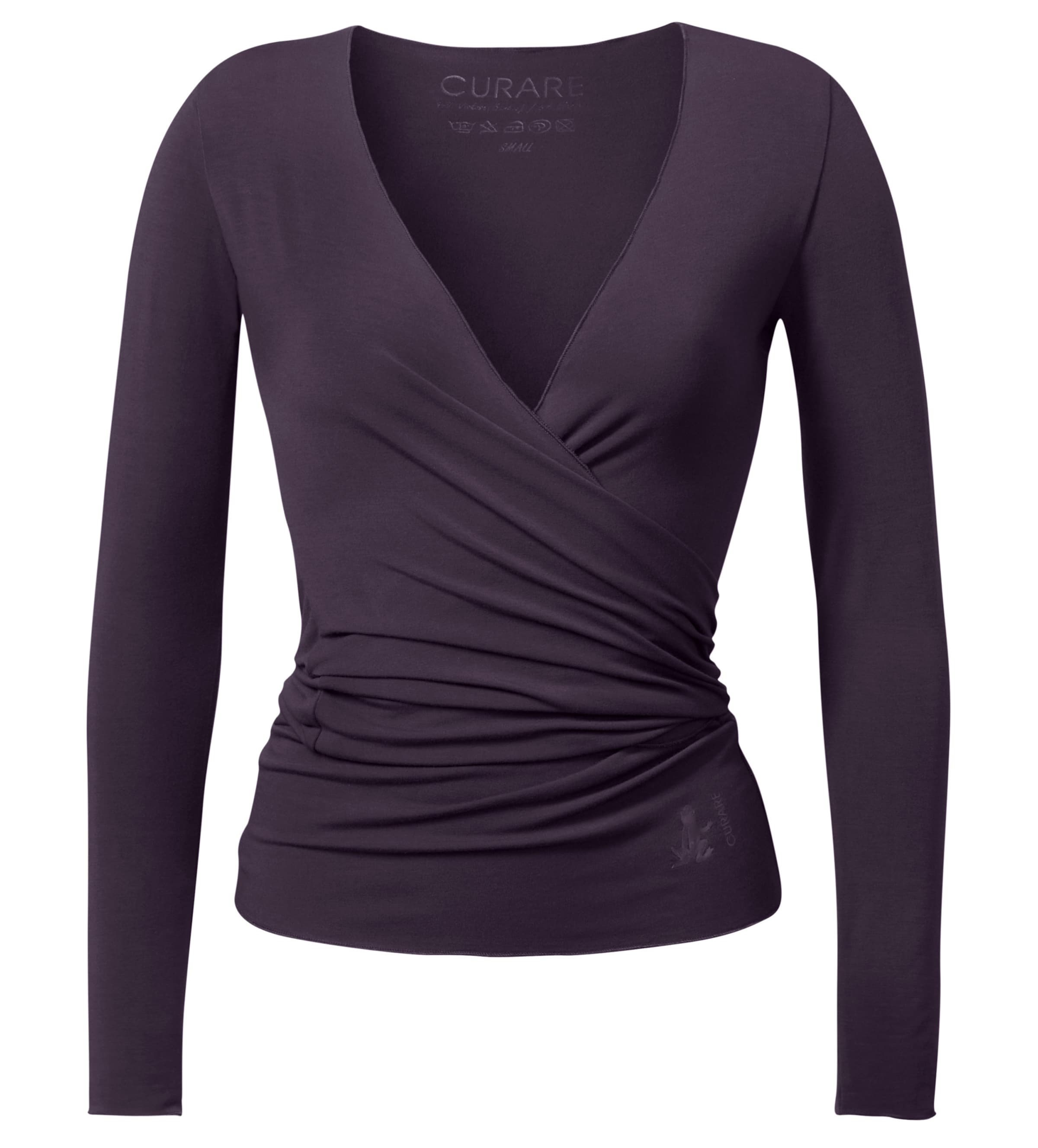 CURARE Yogawear Funktionsshirt in Lila: Vorderseite