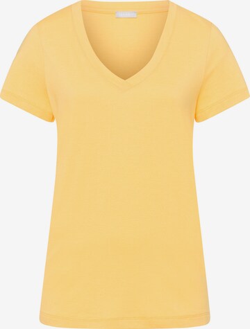 Hanro Pajama Shirt in Yellow: front