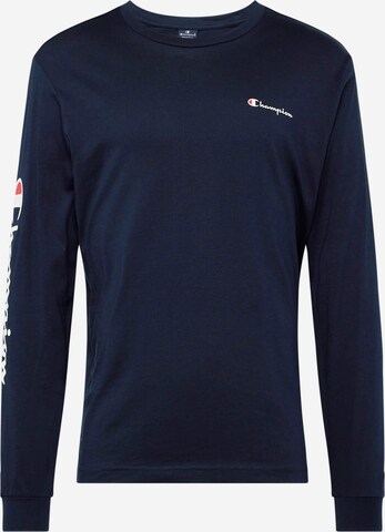 Champion Authentic Athletic Apparel Shirt in Blauw: voorkant