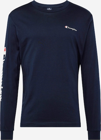 T-Shirt Champion Authentic Athletic Apparel en bleu : devant