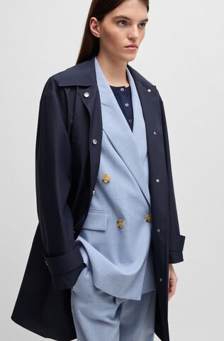 BOSS Trenchcoat 'Prefari-Trvl' in Blau