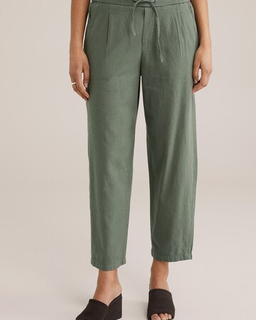 regular Pantaloni con pieghe di WE Fashion in verde: frontale