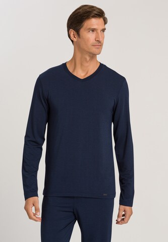 Hanro - Camisa ' Casuals ' em azul: frente