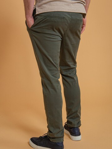 Profuomo Slim fit Chino trousers in Green
